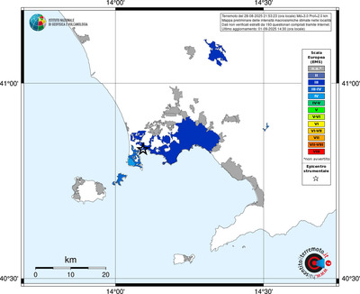 Mappa EMS - territori delle località
