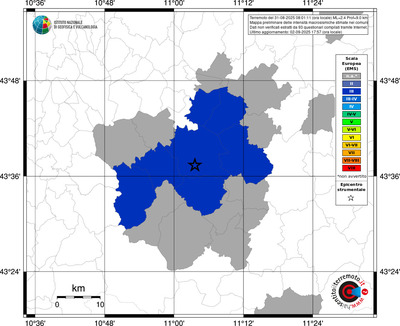 Mappa EMS - territori comunali