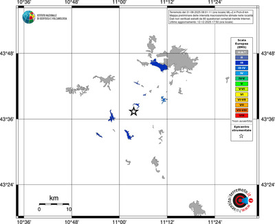 Mappa EMS - territori località
