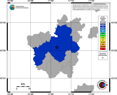 Mappa EMS - territori comuni