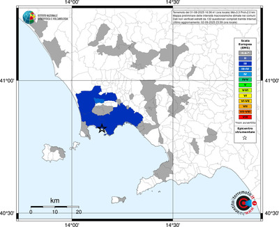 Mappa EMS - territori comunali