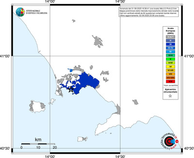 Mappa EMS - territori delle località