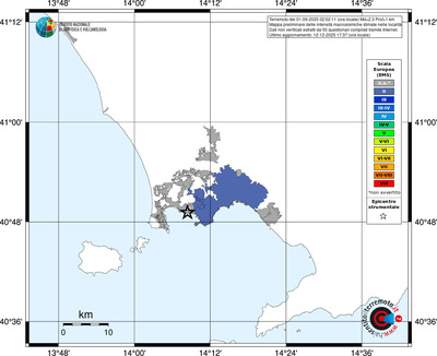 Mappa EMS - territori località