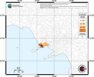 Mappa territorio comunale con almeno 3 questionari