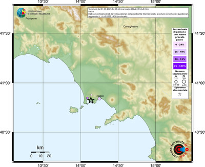 Mappa comuni con almeno 3 questionari