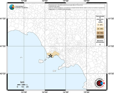 Mappa territorio comunale con almeno 3 questionari