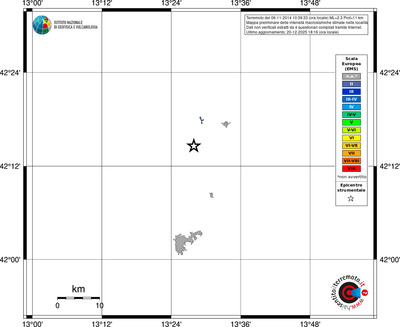 Mappa EMS - territori località