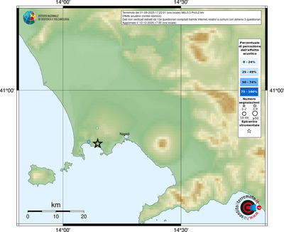 Mappa comuni con almeno 3 questionari