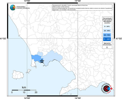 Mappa territorio comunale con almeno 3 questionari