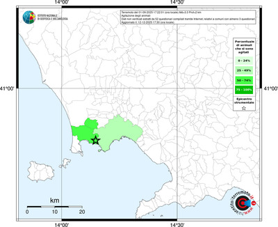 Mappa territorio comunale con almeno 3 questionari