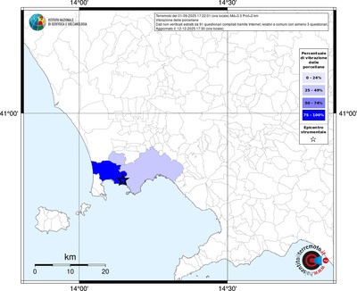 Mappa territorio comunale con almeno 3 questionari