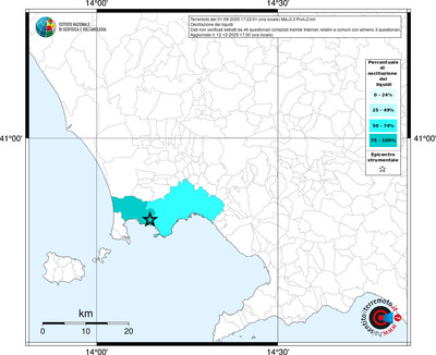 Mappa territorio comunale con almeno 3 questionari