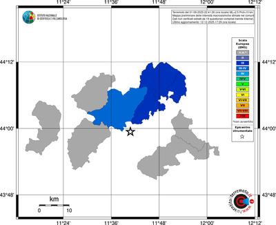 Mappa EMS - territori comuni