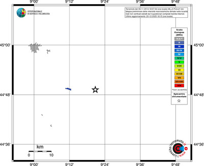 Mappa EMS - territori località