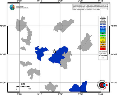 Mappa EMS - territori comuni