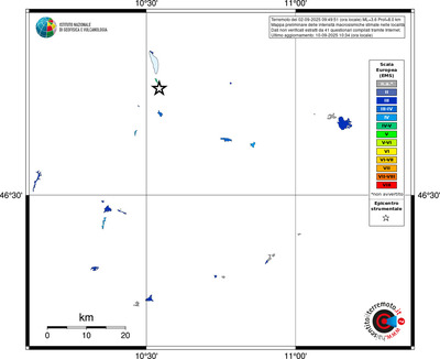 Mappa EMS - territori delle località
