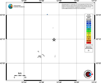 Mappa EMS - territori località