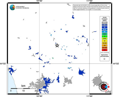 Mappa EMS - territori località