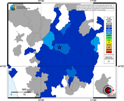 Mappa EMS - territori comuni