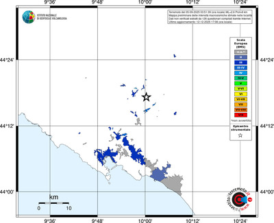 Mappa EMS - territori località