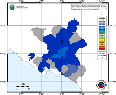 Mappa EMS - territori comuni