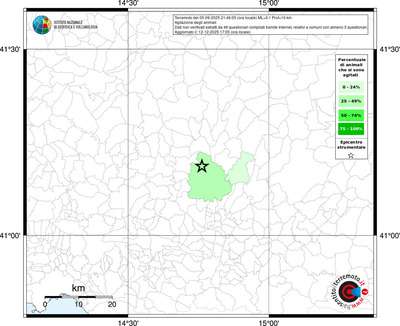 Mappa territorio comunale con almeno 3 questionari