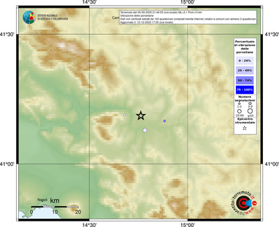 Mappa comuni con almeno 3 questionari