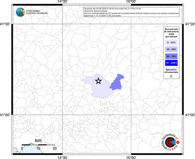 Mappa territorio comunale con almeno 3 questionari