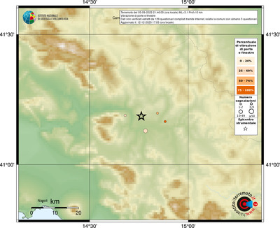 Mappa comuni con almeno 3 questionari