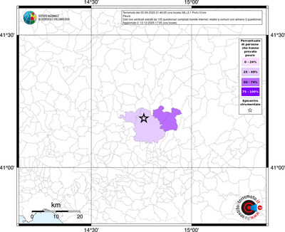 Mappa territorio comunale con almeno 3 questionari