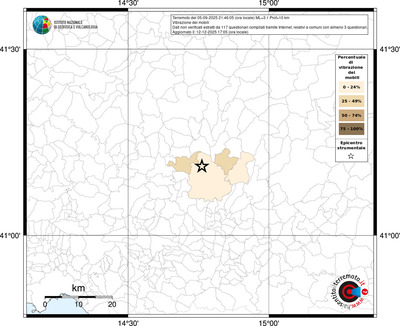 Mappa territorio comunale con almeno 3 questionari