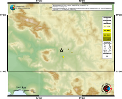 Mappa comuni con almeno 3 questionari
