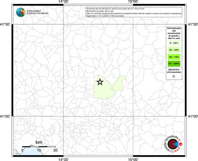 Mappa territorio comunale con almeno 3 questionari