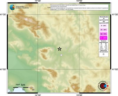 Mappa comuni con almeno 3 questionari