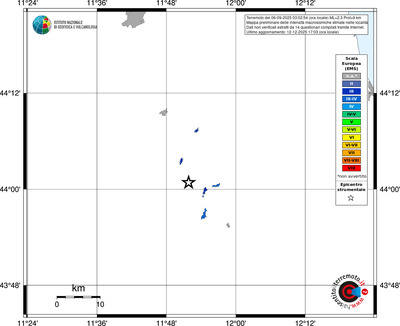 Mappa EMS - territori località