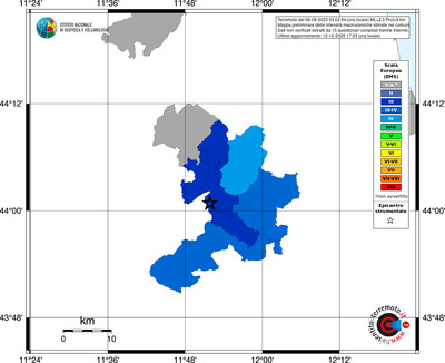 Mappa EMS - territori comuni