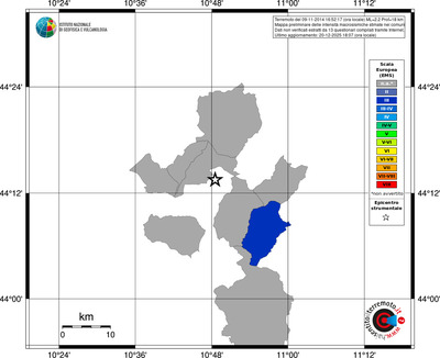 Mappa EMS - territori comuni