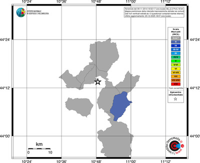 Mappa MCS - territori comuni