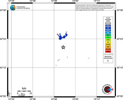 Mappa EMS - territori località