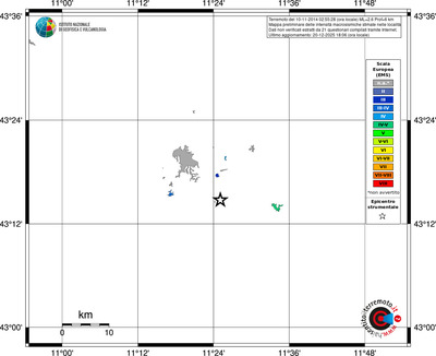 Mappa EMS - territori località