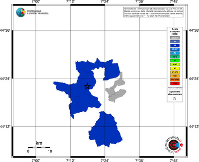 Mappa EMS - territori comuni