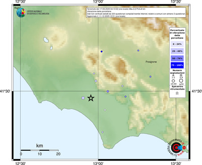 Mappa comuni con almeno 3 questionari
