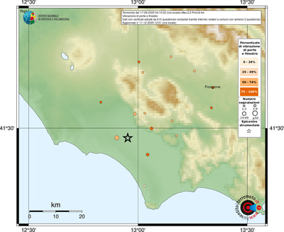 Mappa comuni con almeno 3 questionari