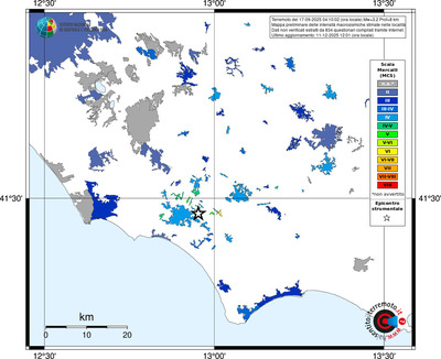 Mappa MCS - territori località