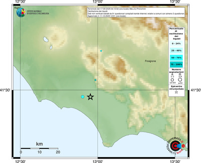 Mappa comuni con almeno 3 questionari