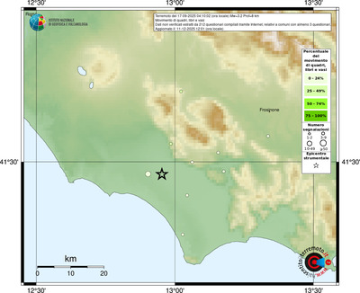Mappa comuni con almeno 3 questionari