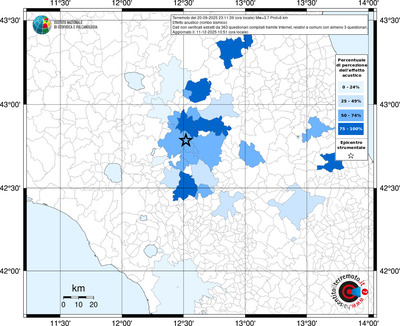 Mappa territorio comunale con almeno 3 questionari