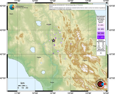 Mappa comuni con almeno 3 questionari