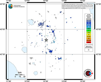 Mappa MCS - territori delle località