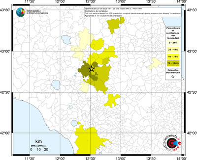 Mappa territorio comunale con almeno 3 questionari